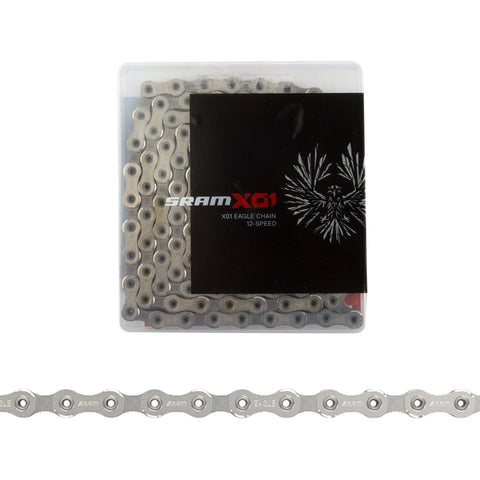 SRAM X01 Eagle Chain - 12-Speed, 126 Links, Silver