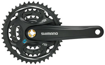 Shimano Altus FC-M311 Crankset - 170mm, 7/8-Speed, 42/32/22t, Riveted, Square Taper JIS Spindle Interface, Black