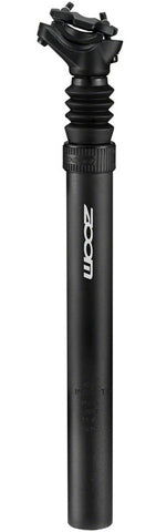 Zoom 15mm Offset Suspension Seatpost - 27.2 x 350mm, Anodized Black